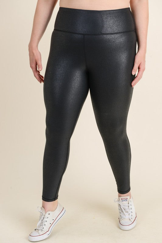 Faux Leather High Waist Leggings