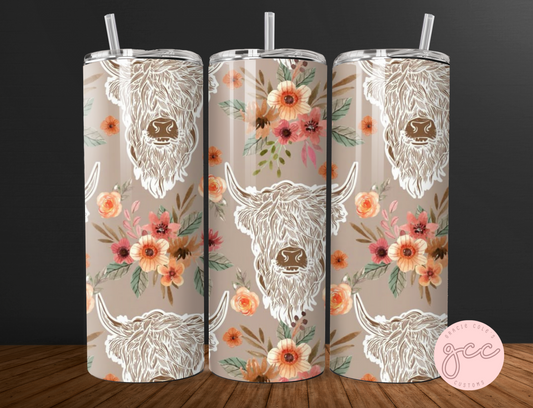 Highland Cow Tumbler
