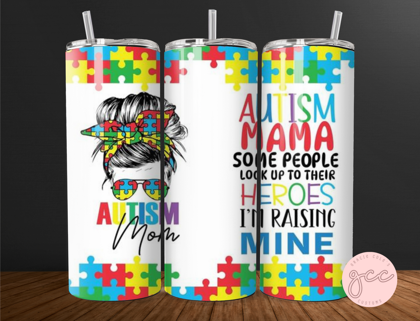 Autism Mom Tumbler