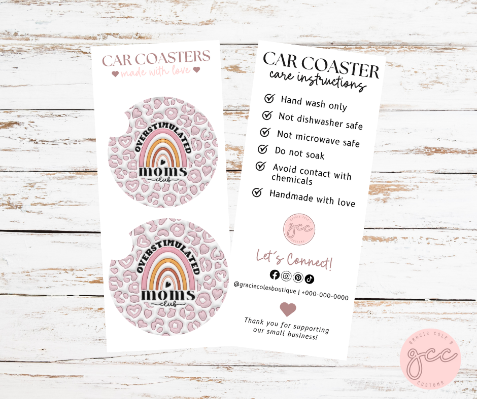Overstimulated Moms Club Coaster Set