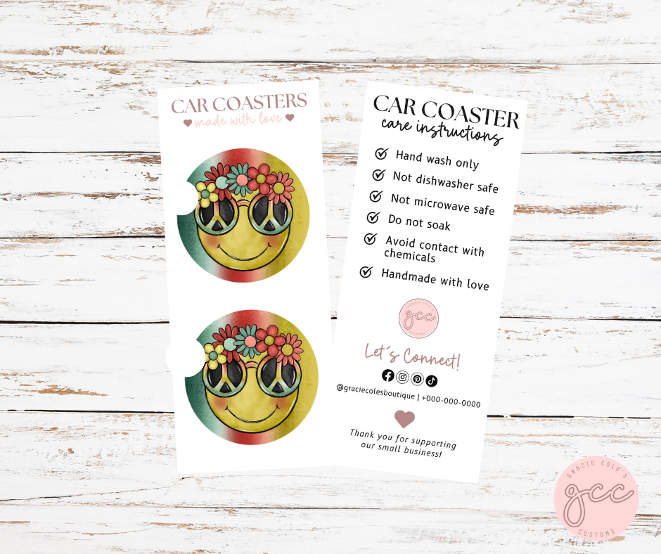 Groovy Car Coaster Set