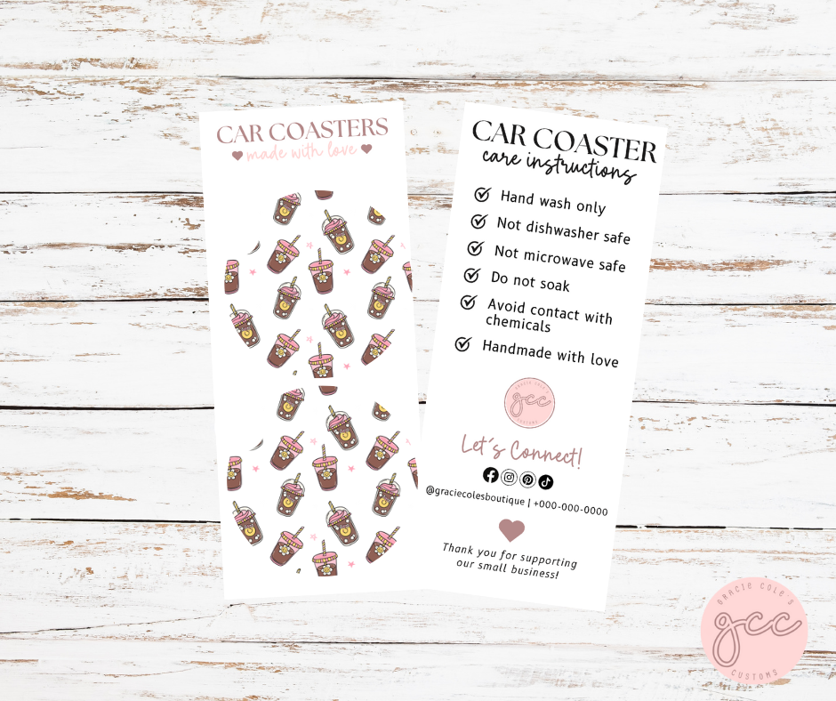 Coffee Car Coaster Set