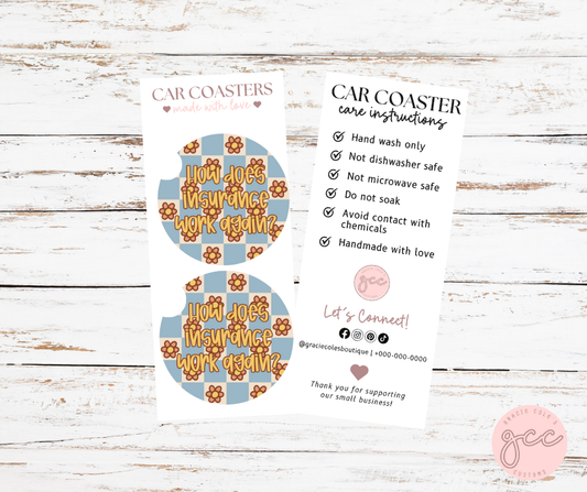 Funny Car Coaster Set