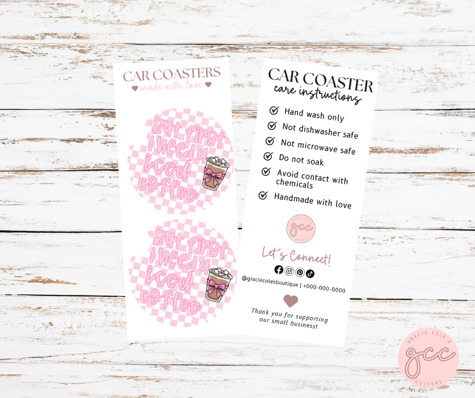 Coffee Car Coaster Set