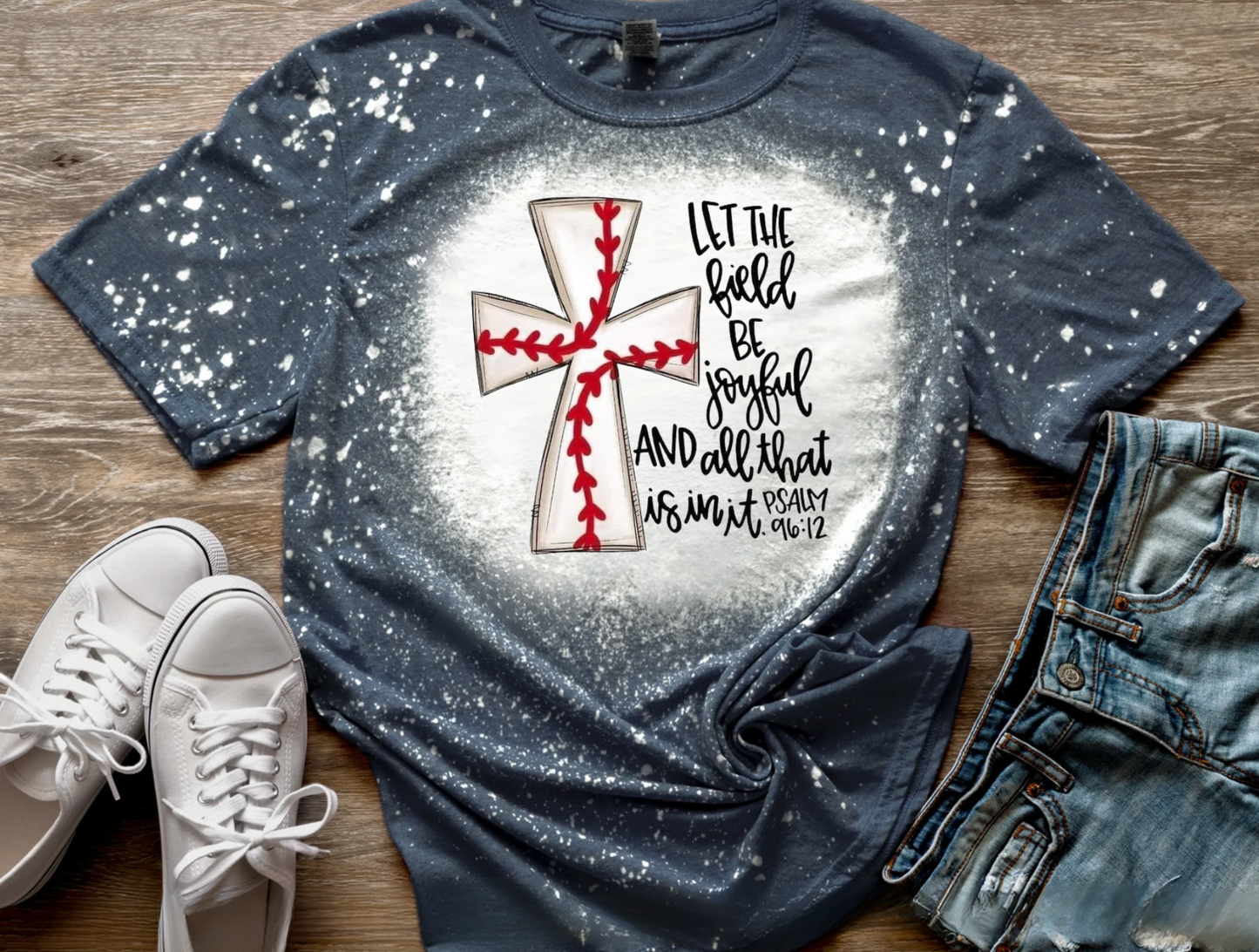 Baseball Bleached Tee