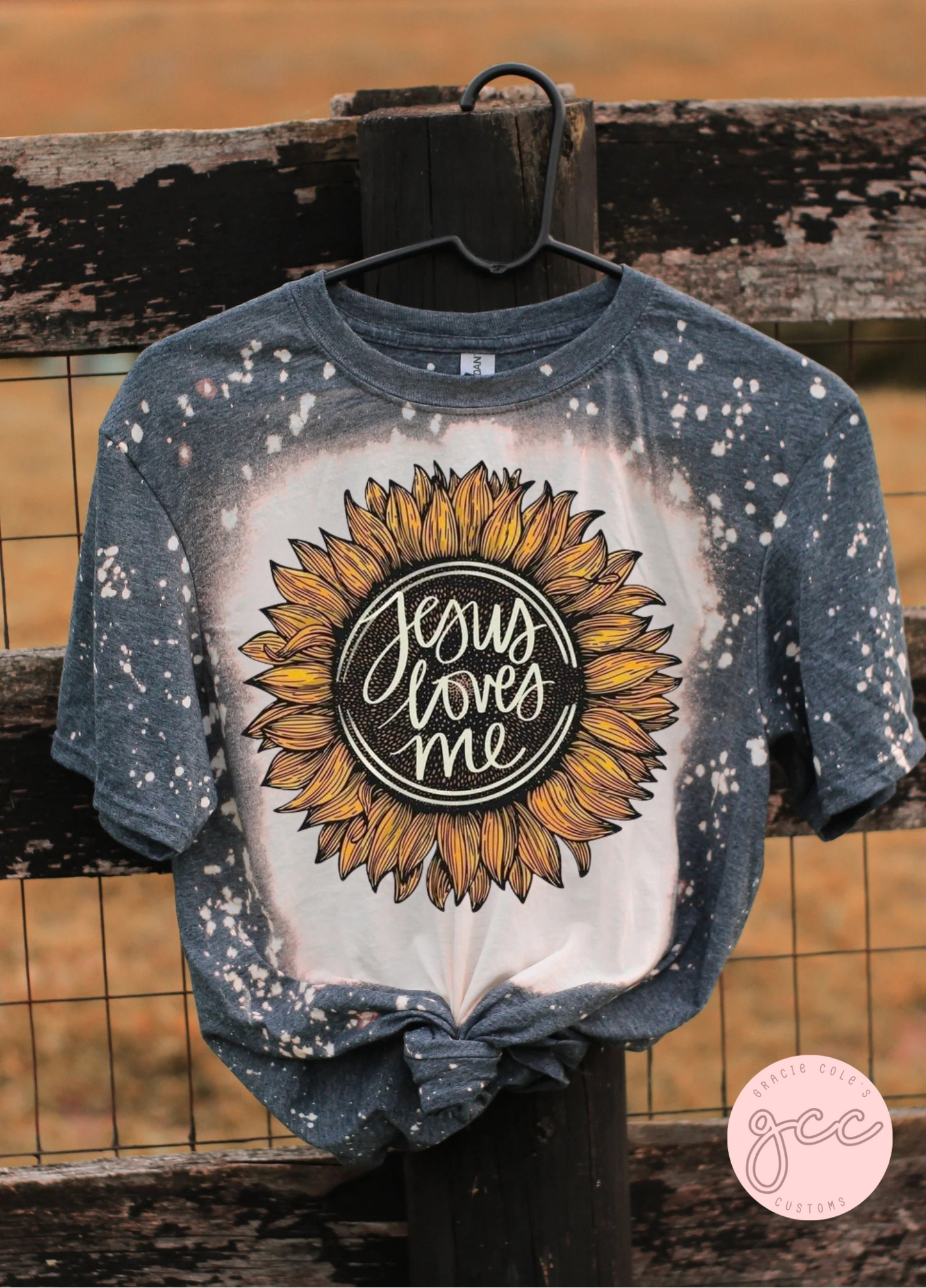 Jesus Loves Me Bleached Shirt