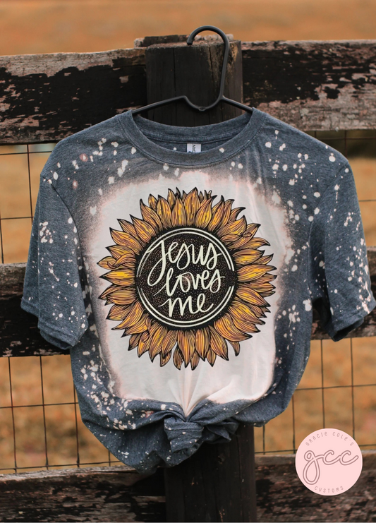 Jesus Loves Me Bleached Shirt