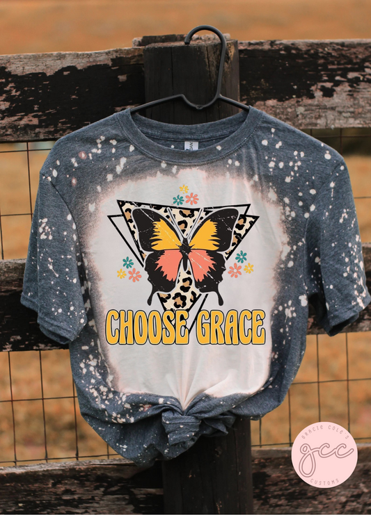 Choose Grace Bleached Shirt