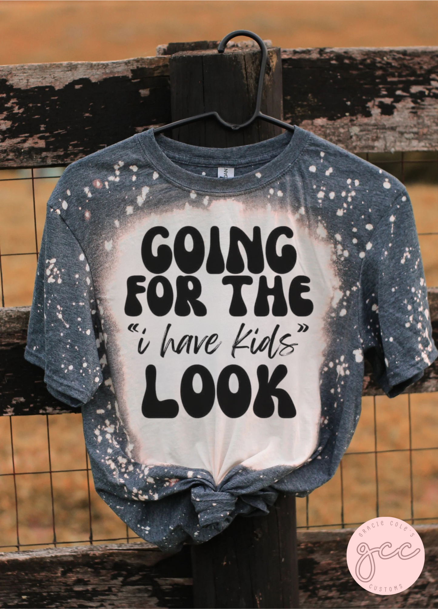 Going For The "I Have Kids" Look Bleached Shirt