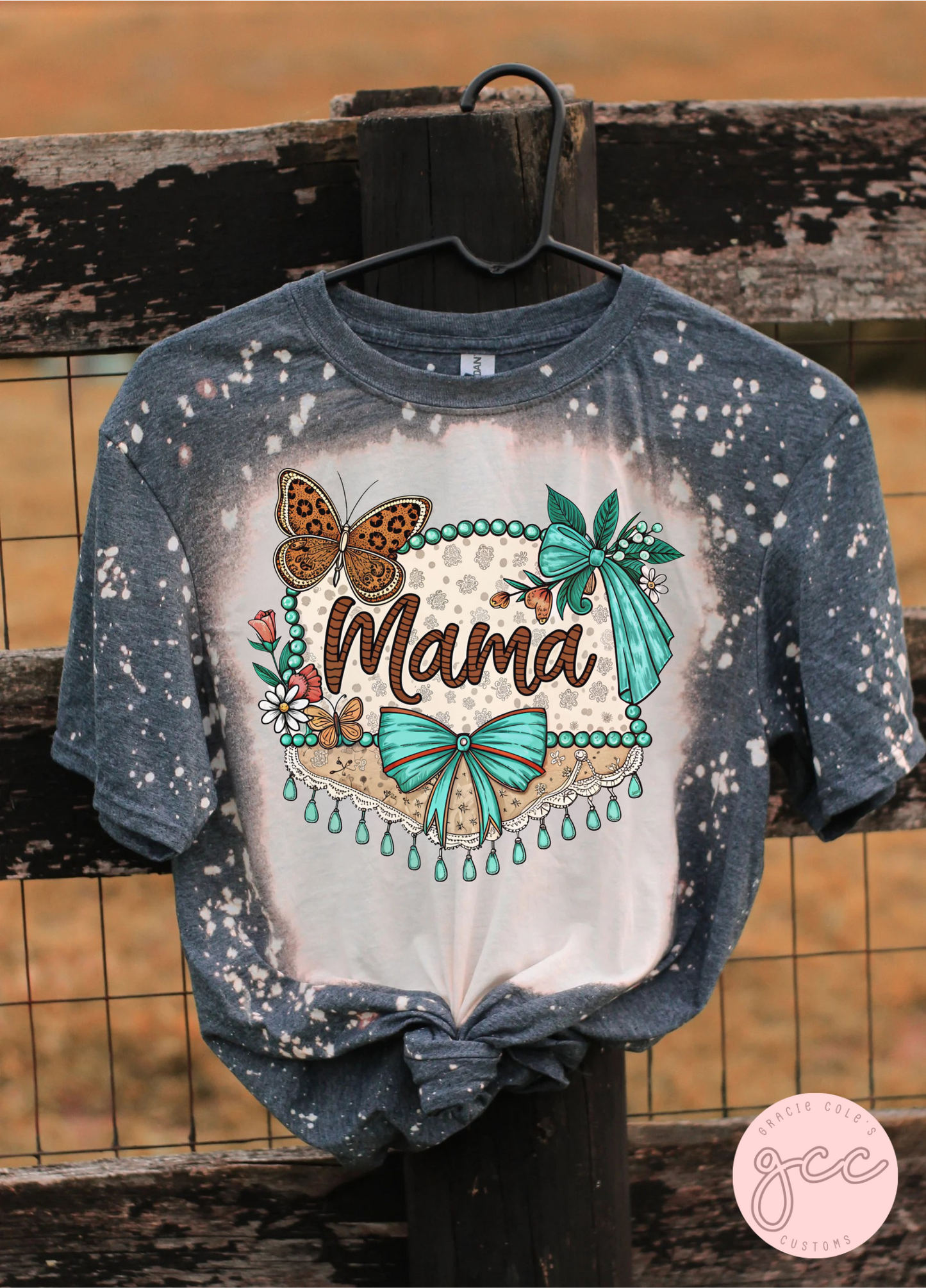 Western Mama Bleached T-Shirt