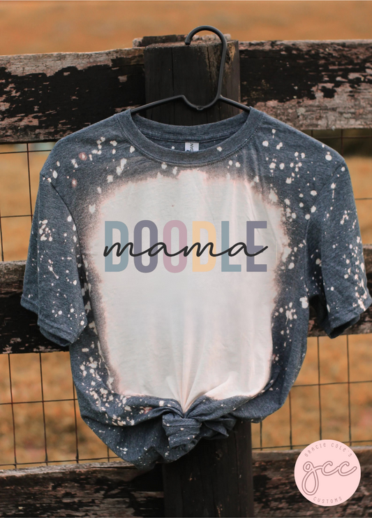 Doodle Mama Bleached T-Shirt