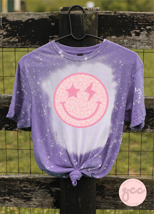 Smiley Bleached Tshirt