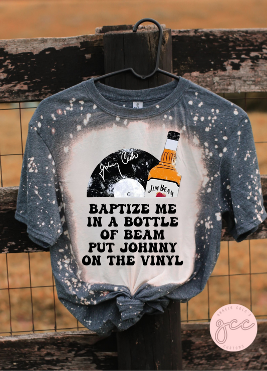 Johnny Cash Bleached Shirt