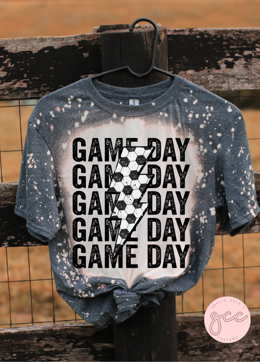 Game Day Soccer Bleached Shirt