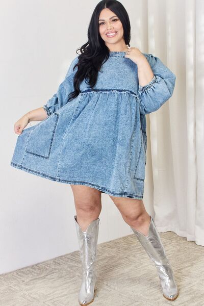 Jean Babydoll Dress