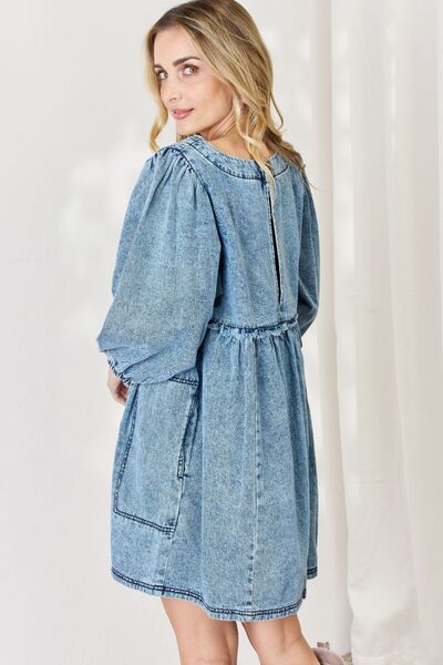 Jean Babydoll Dress