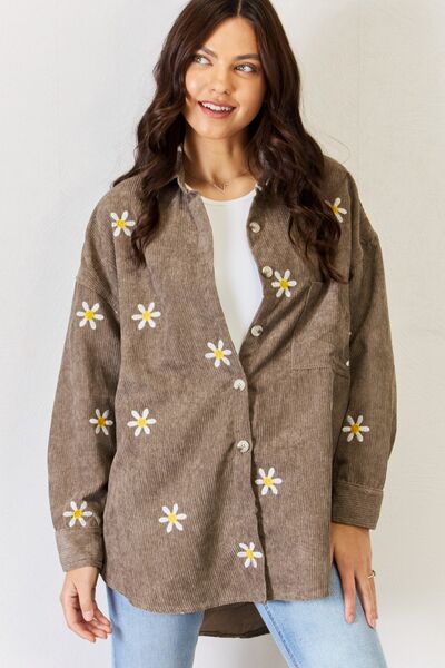 Dainty Daisy Corduroy Jacket