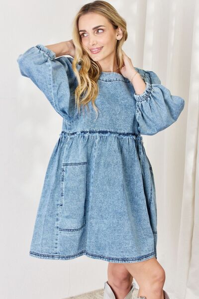 Jean Babydoll Dress