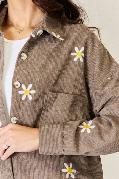 Dainty Daisy Corduroy Jacket