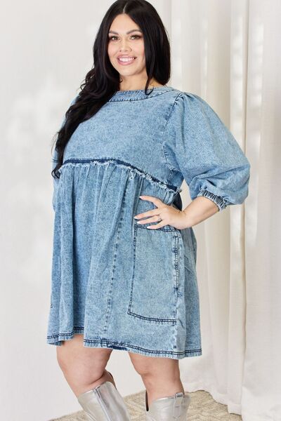 Jean Babydoll Dress