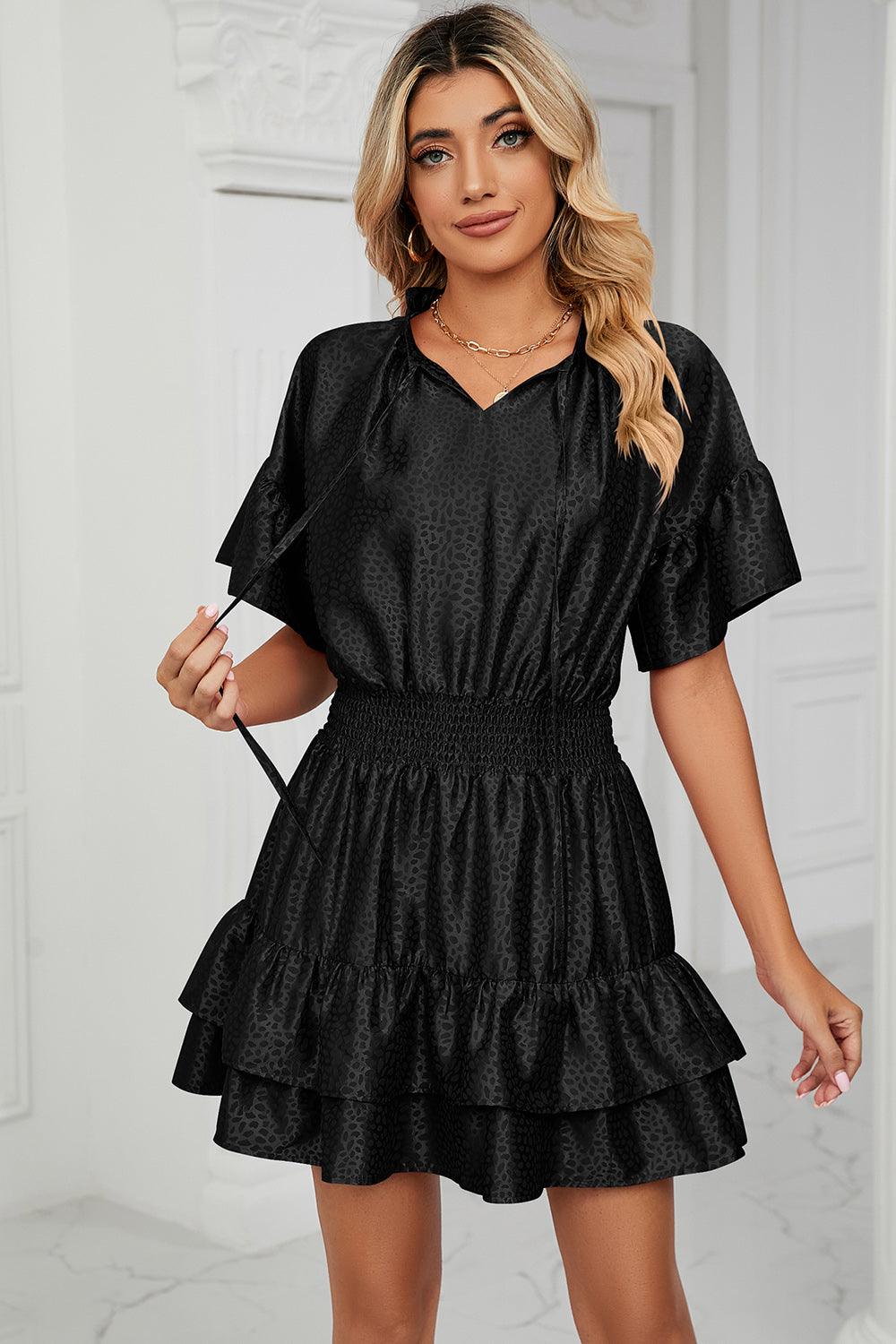 Cheetah Metallic Dress