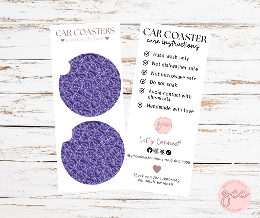 Smiley Coaster Set