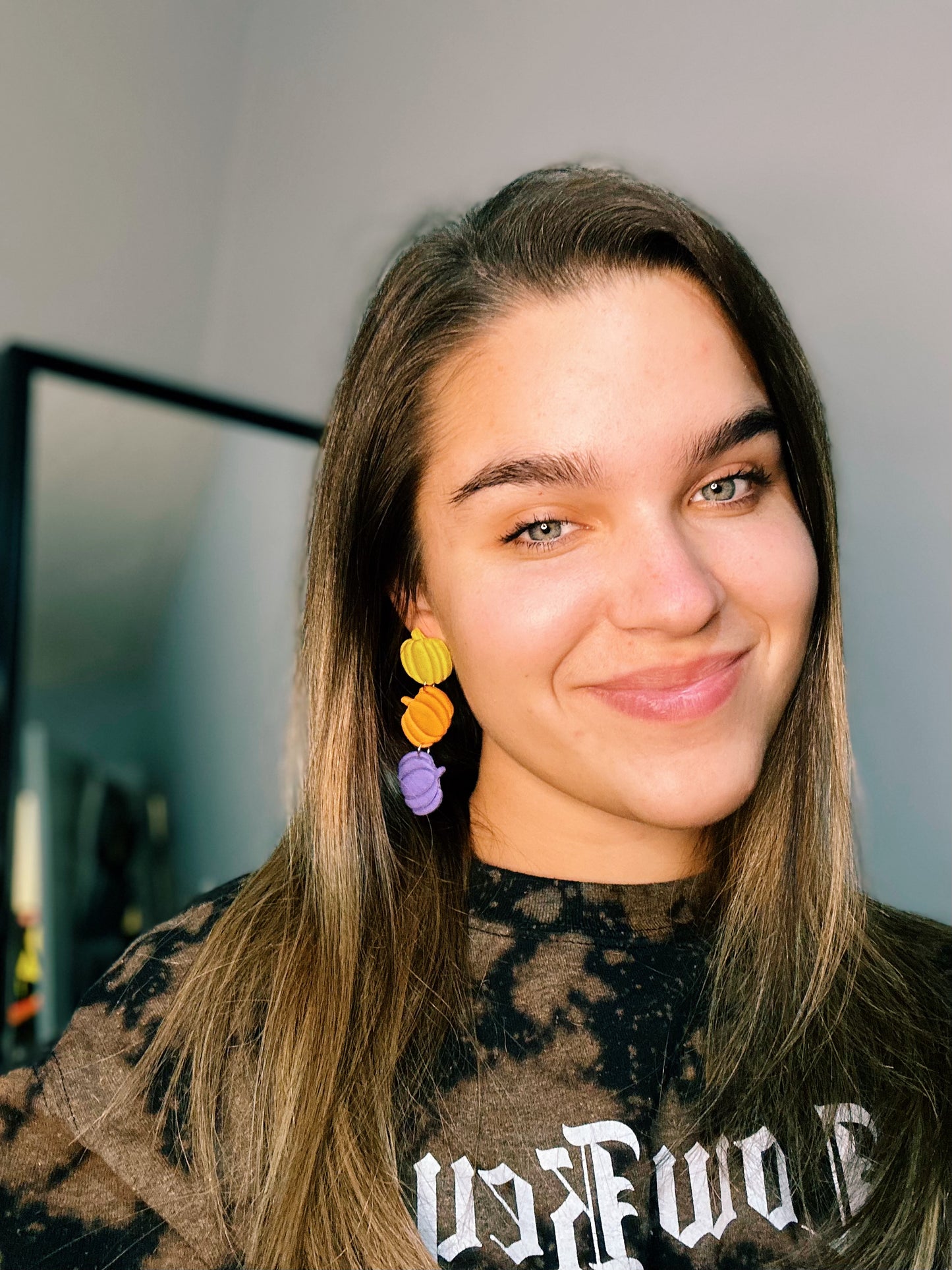 Stacked Pumpkin Earrings