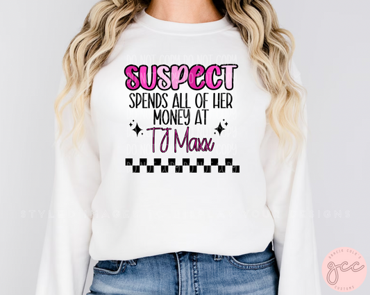 Suspect Spends All Of Her Money At TJ Maxx