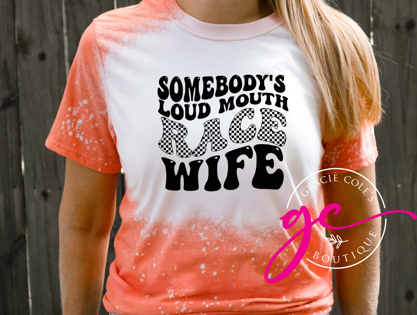 Race Wife Bleached Tee