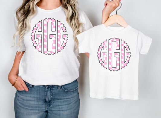 Checkered Monogram T-Shirt's