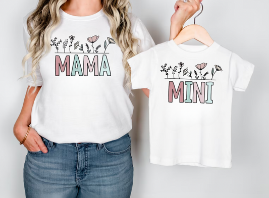 Mama + Mini Floral T-Shirts