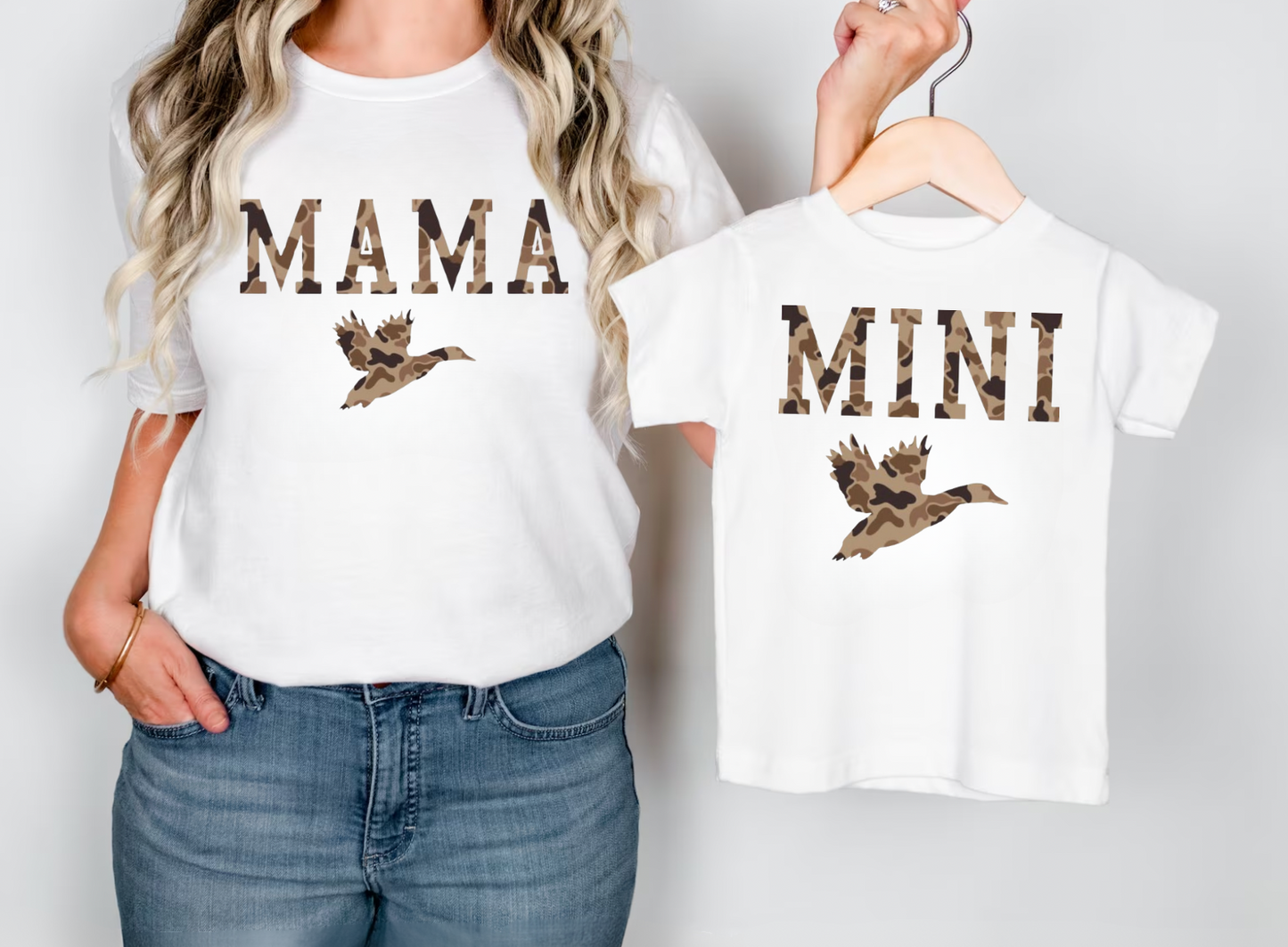 Mama + Mini Camo T-Shirt's