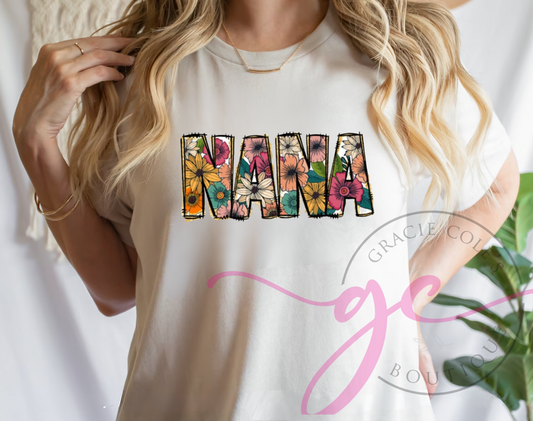 Floral Nana T-Shirt