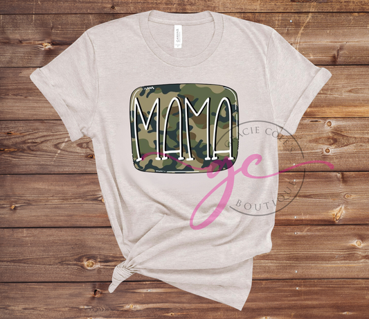 Mama Camo Bubble T-Shirt