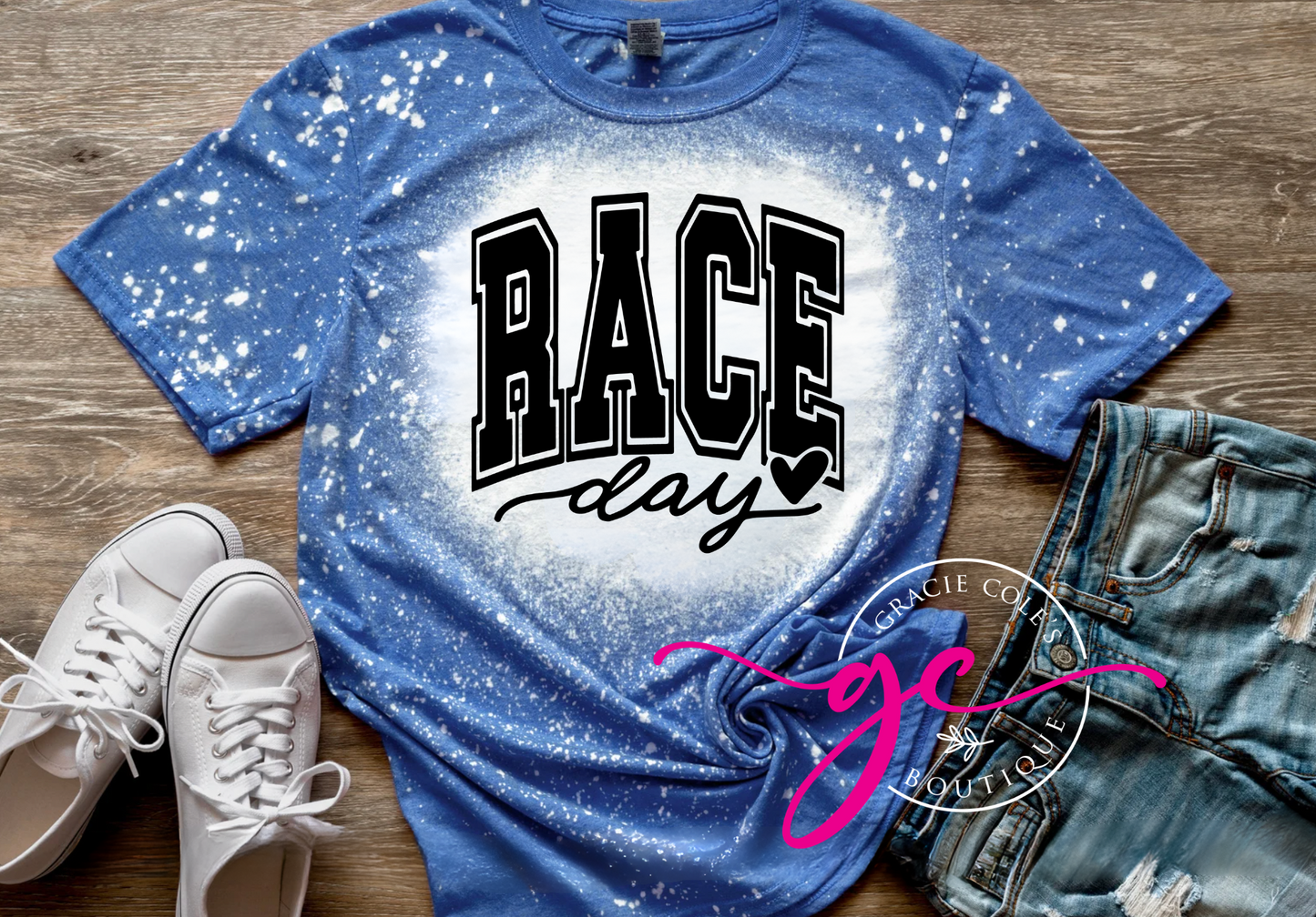 Race Day Bleached Tee