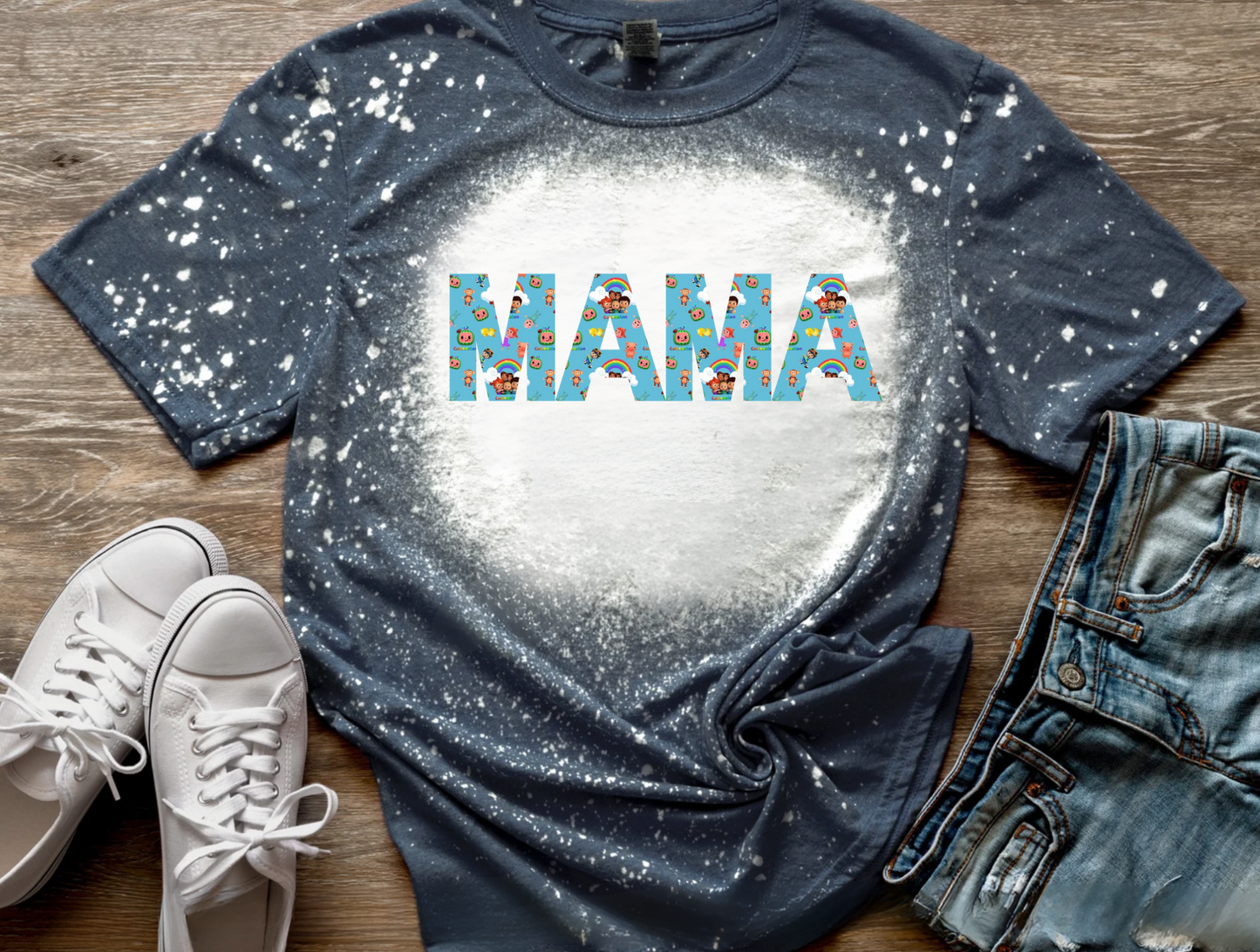 Cocomelon Mama Bleached Tee