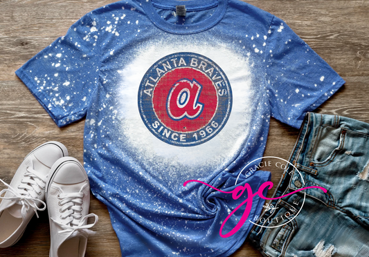 Vintage Braves Bleached Tee