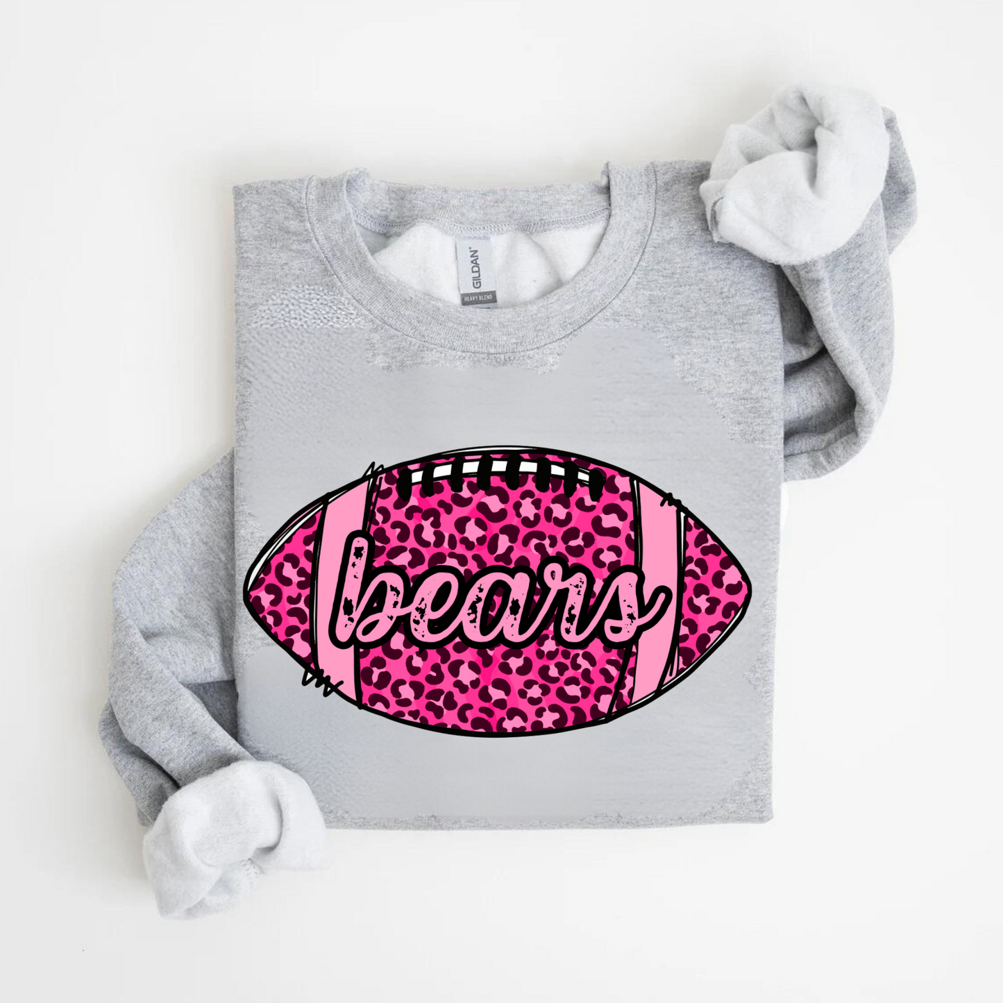 Bears Pink Football Sweatshirt