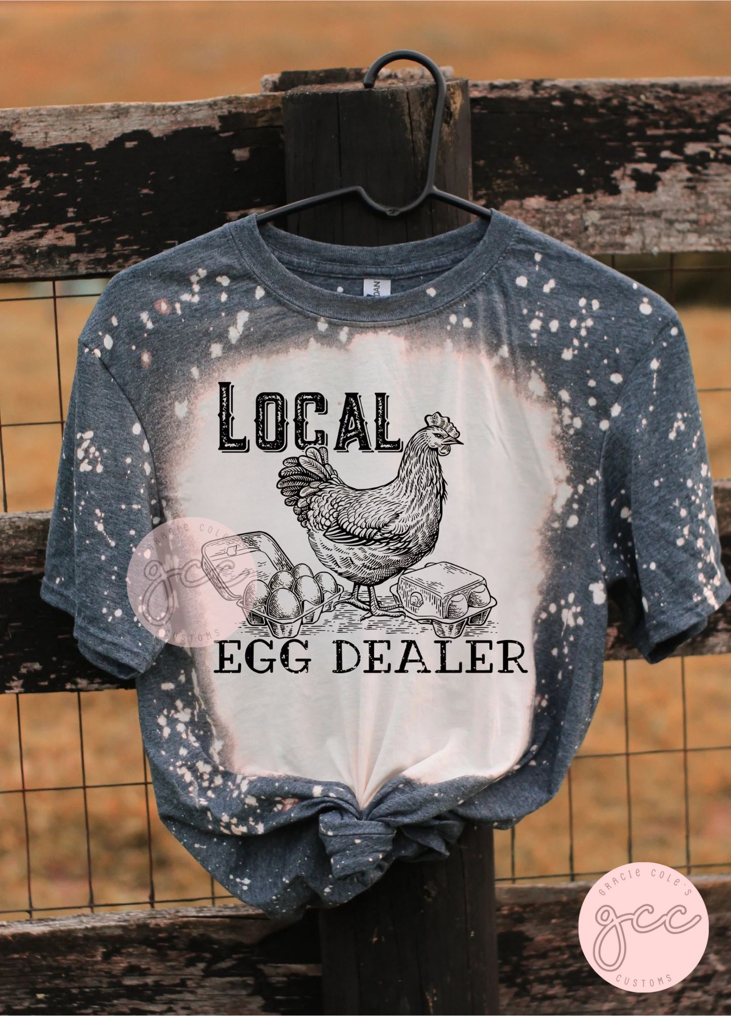Local Egg Dealer Bleached T-Shirt
