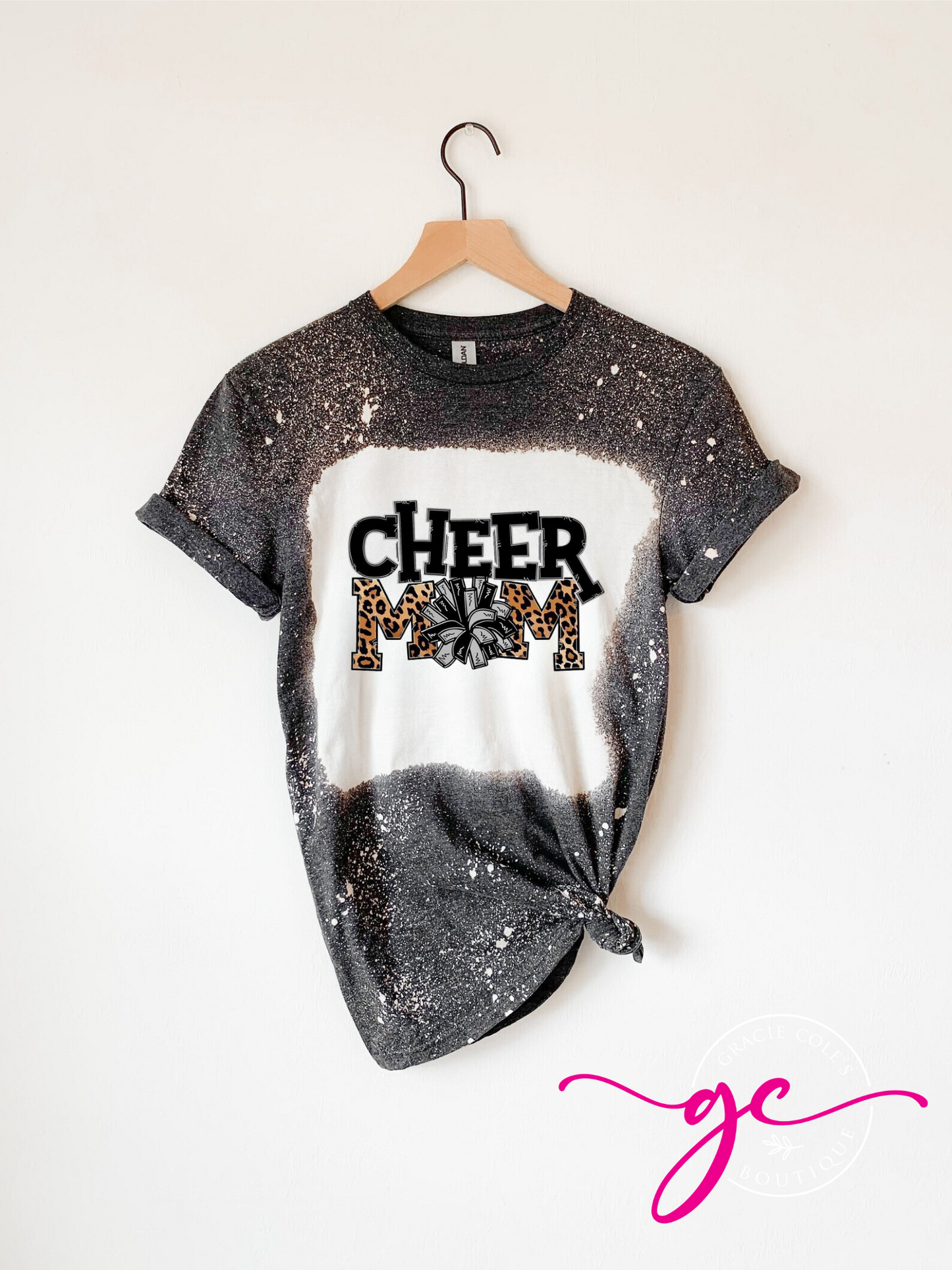 Cheer Mom Bleached Shirt