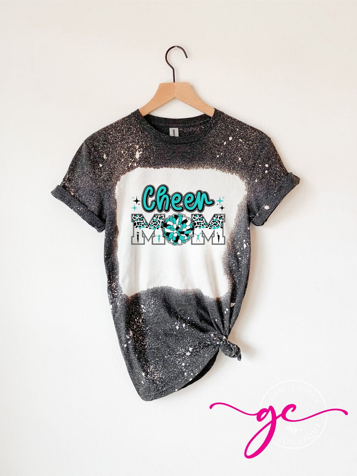 Cheer Mom Bleached Shirt