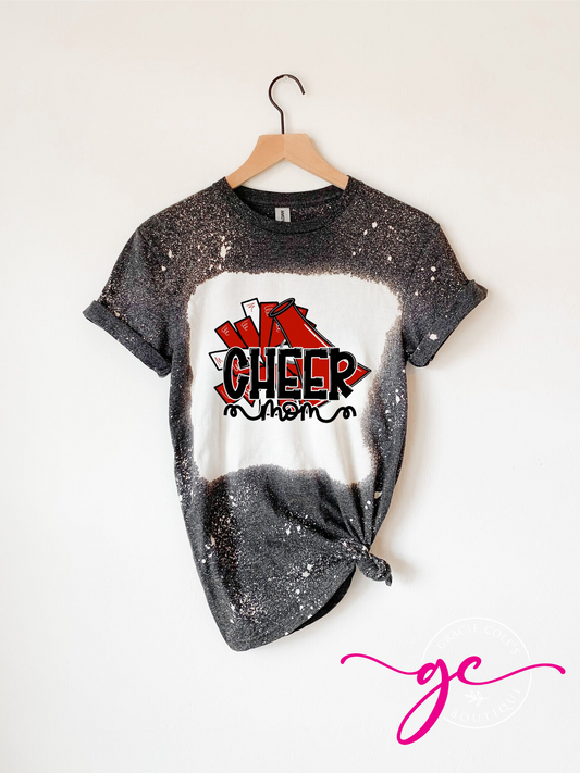 Cheer Mom Bleached Shirt