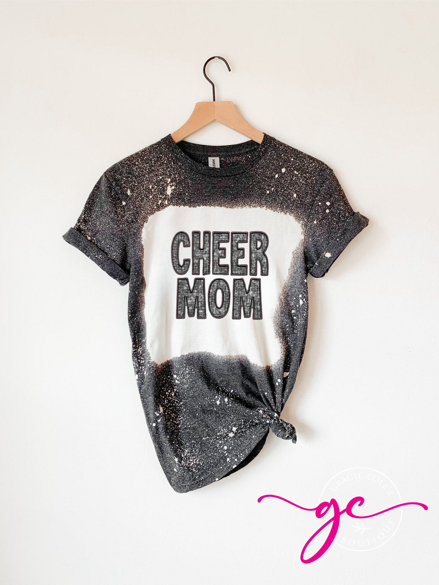 Cheer Mom Bleached Shirt