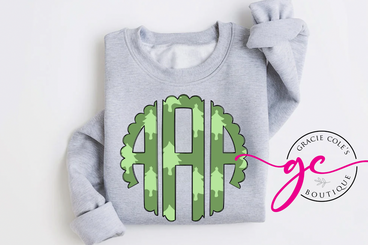 Christmas Monogram Sweatshirt