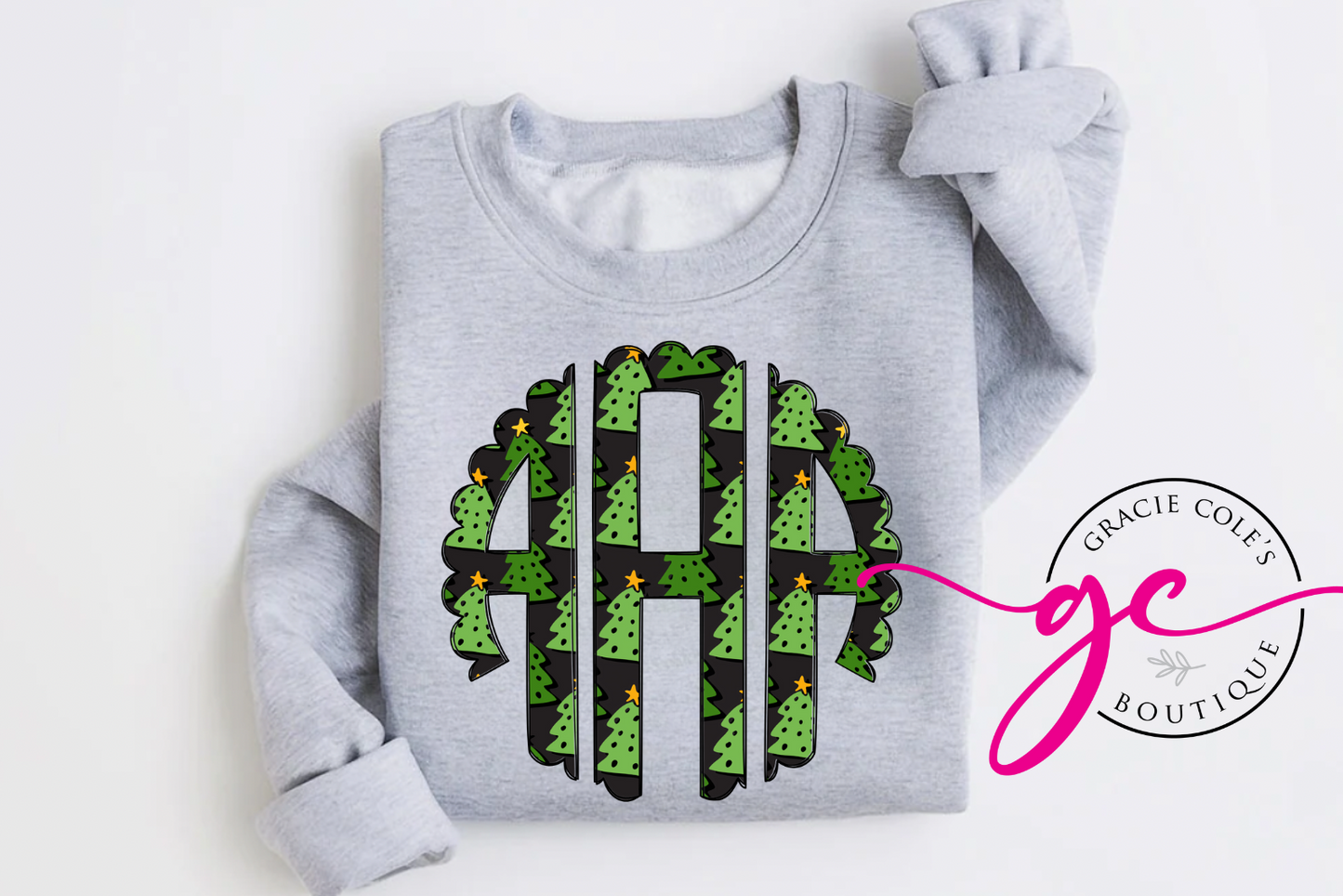 Christmas Monogram Sweatshirt