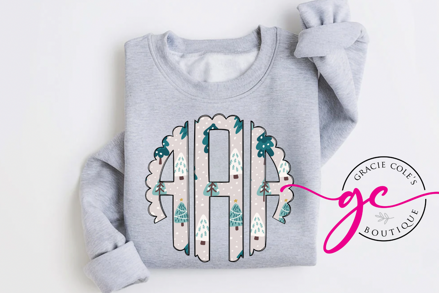 Christmas Monogram Sweatshirt