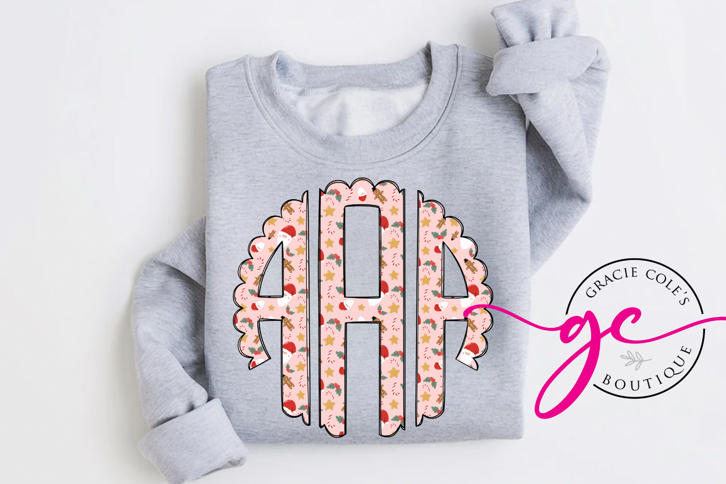 Christmas Monogram Sweatshirt