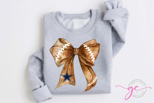 Cowboys Bow Sweatshirt