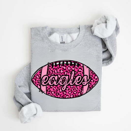 Eagles Pink Football Sweatshirt