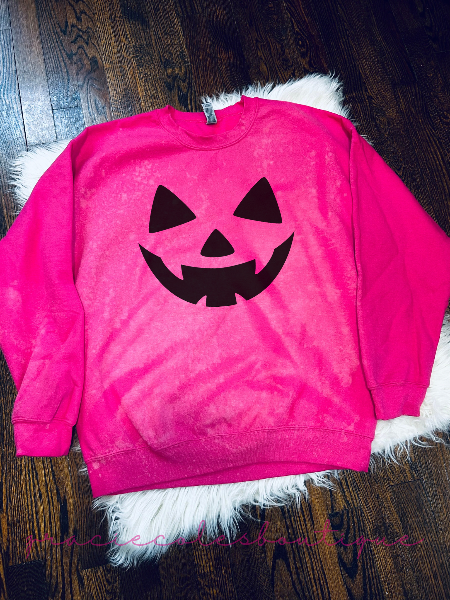 Pumpkin Bleached Sweatshirt